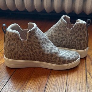 Rika Wedge Leopard Print Slip-On Sneakers